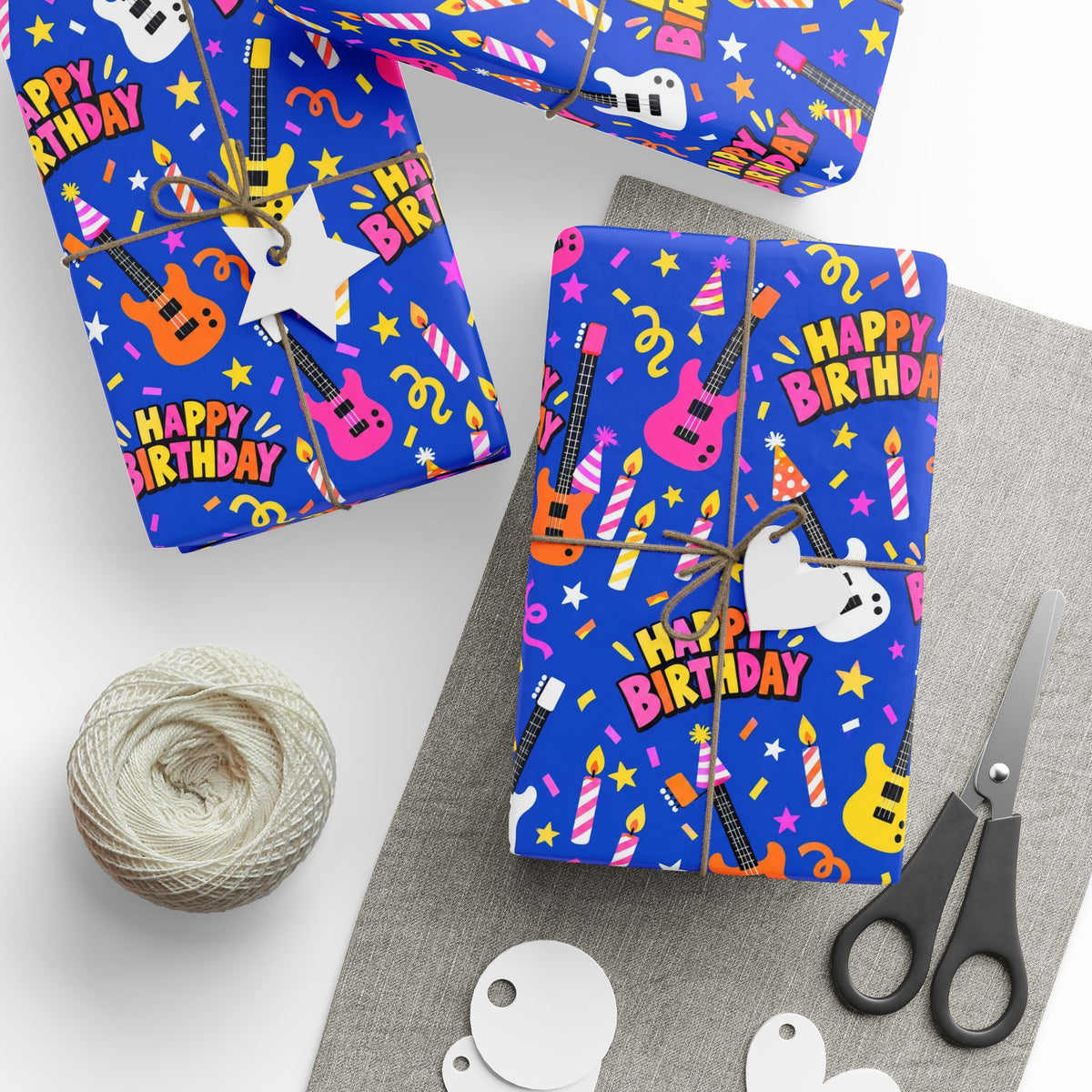 Happy Birthday Rock Star Wrapping Paper