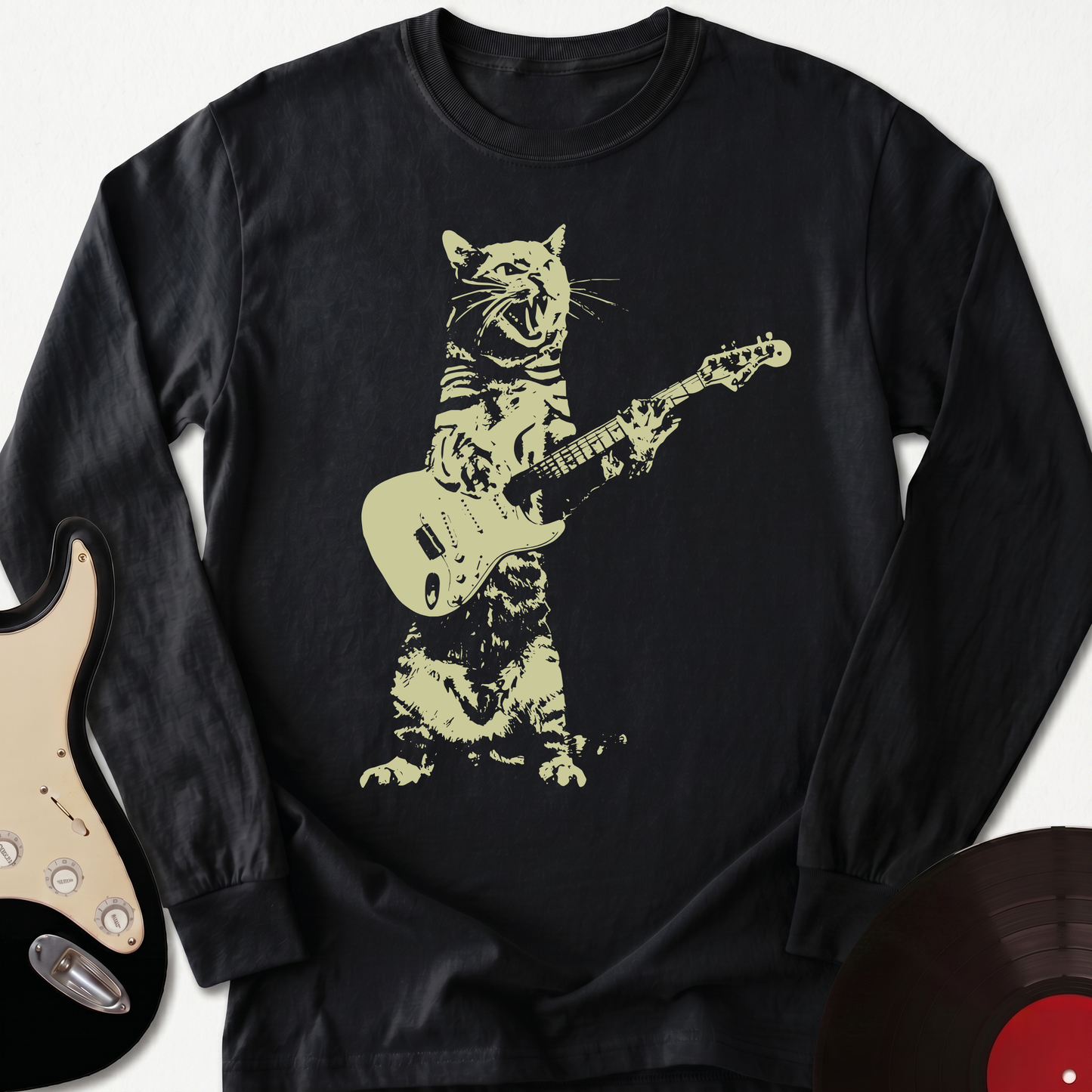 Cat Guitar Long Sleeve