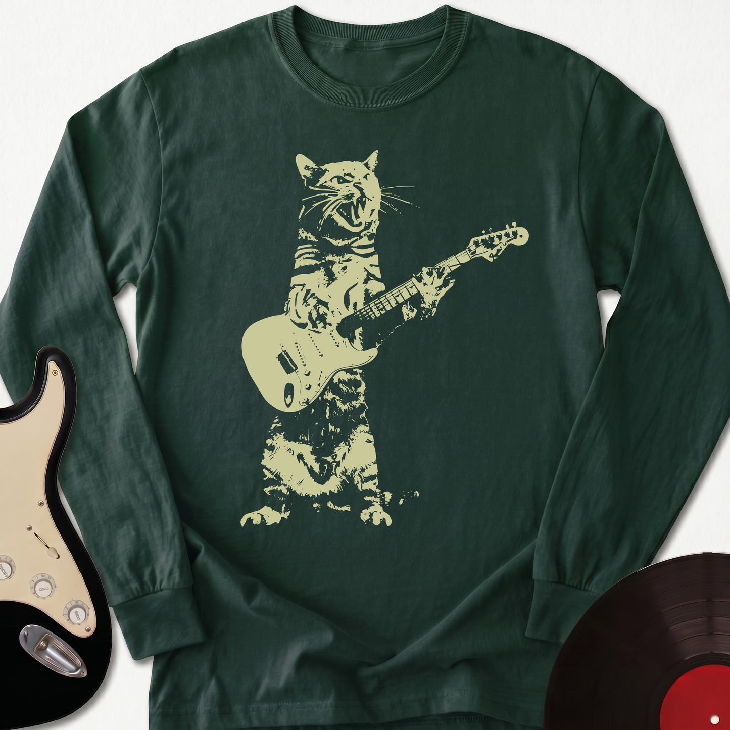 Cat Guitar Long Sleeve