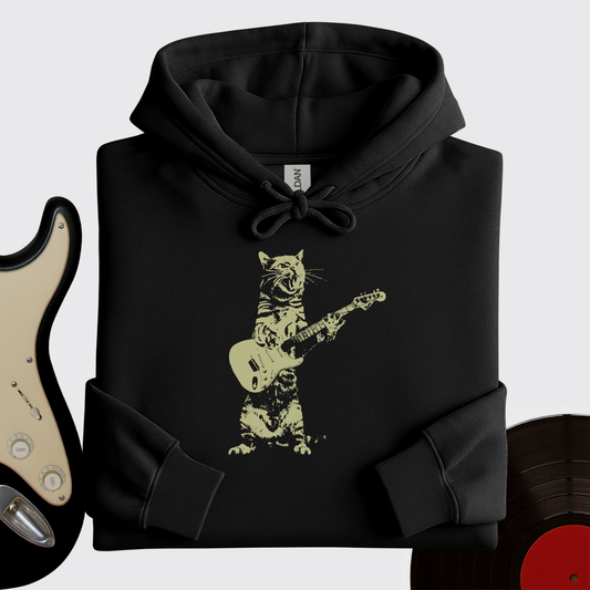Cat Guitar Hoodie