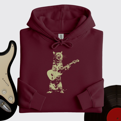 Cat Guitar Hoodie