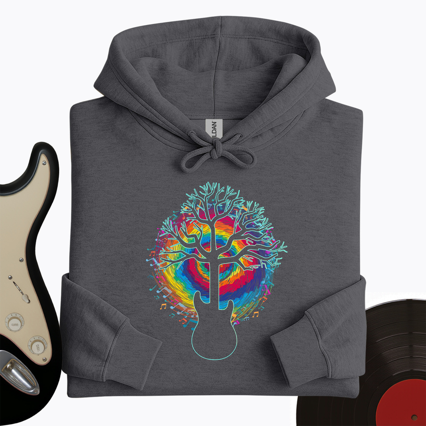 Colorful Guitar Hoodie