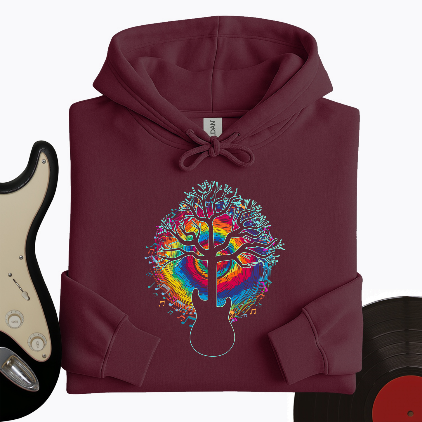 Colorful Guitar Hoodie