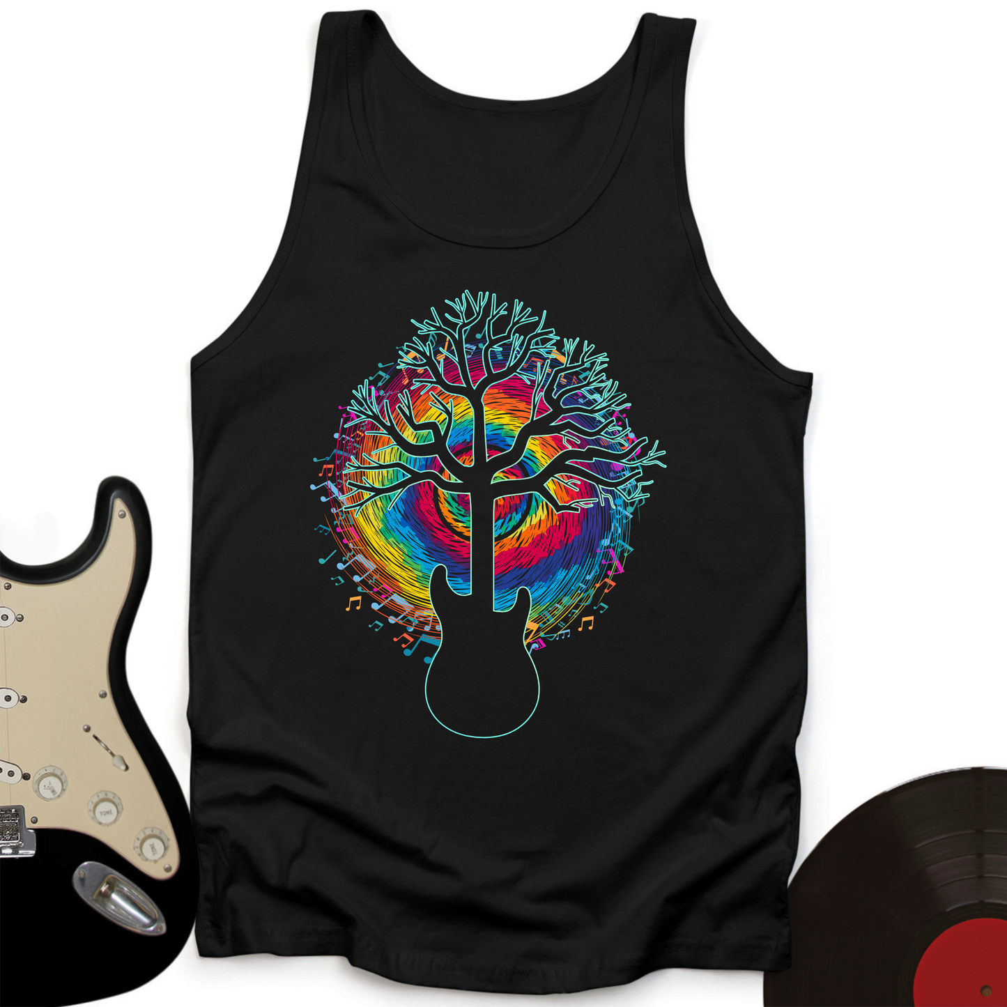 Colorful Guitar Tank Top