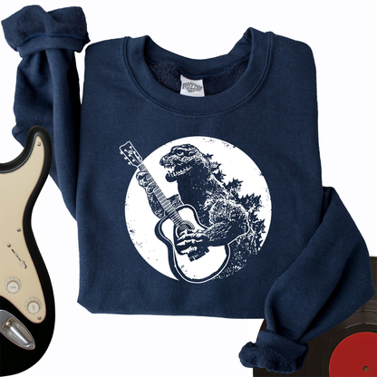 Dinosaur Guitar Crewneck