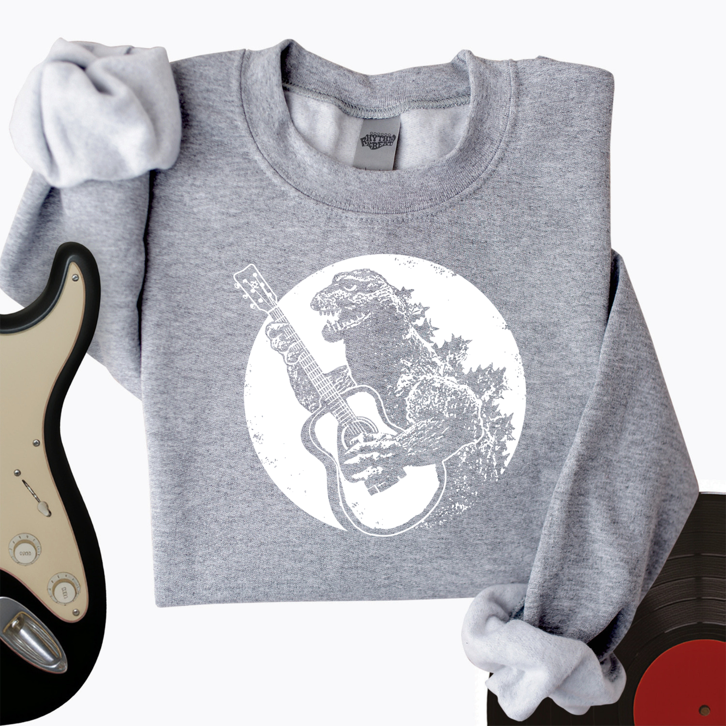 Dinosaur Guitar Crewneck