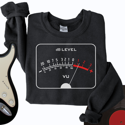 Vu Meter Decibels Crewneck