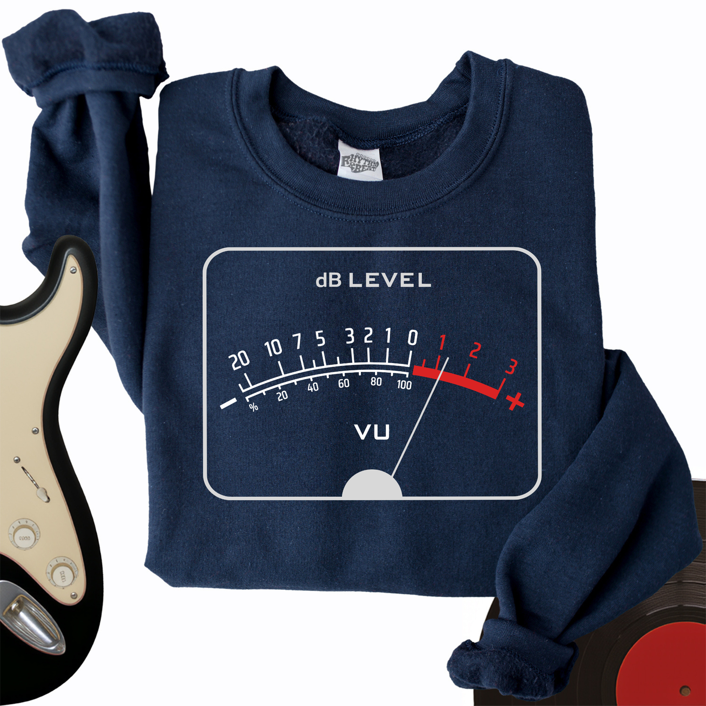 Vu Meter Decibels Crewneck