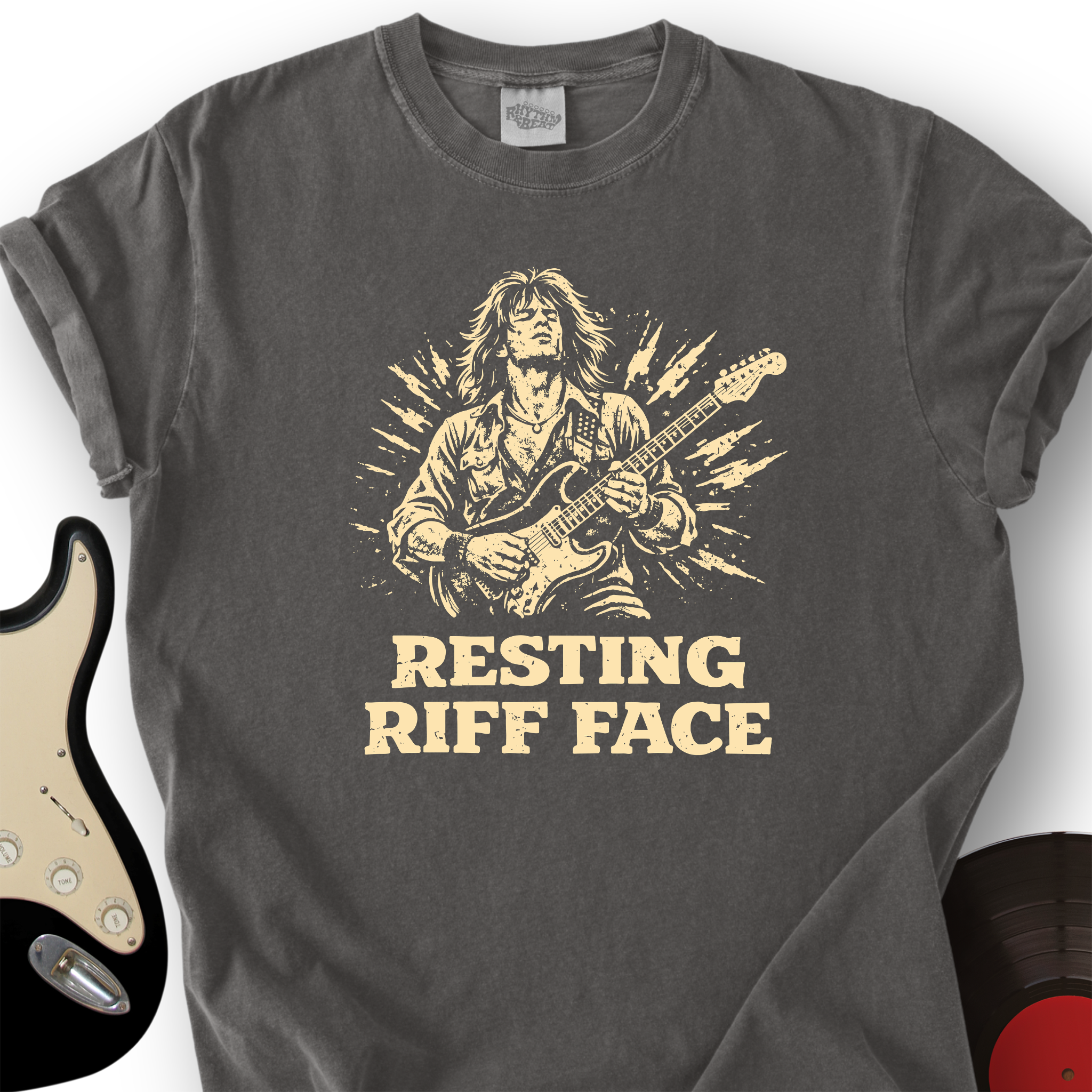 Resting Riff Face T-Shirt – Rhythm And Beat