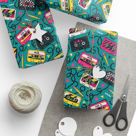 Mixtape Cassette Wrapping Paper