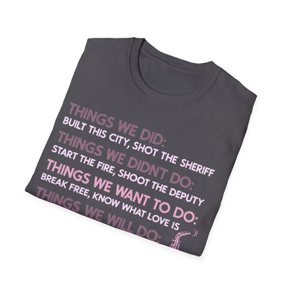 Things We Did Sax T-Shirt