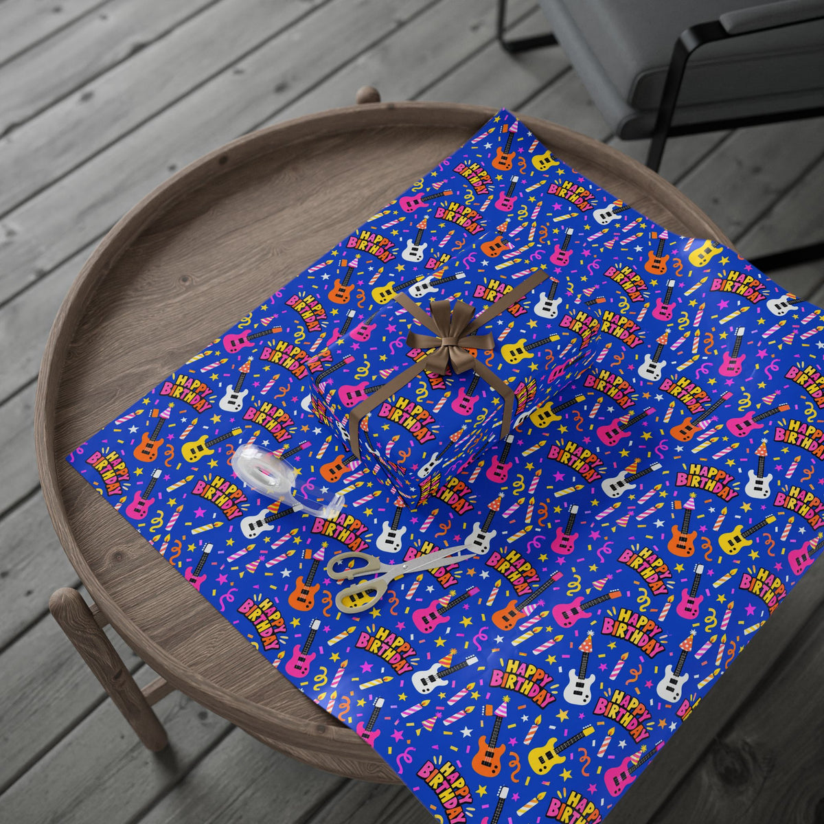 Happy Birthday Rock Star Wrapping Paper