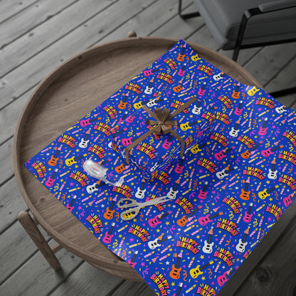 Happy Birthday Rock Star Wrapping Paper