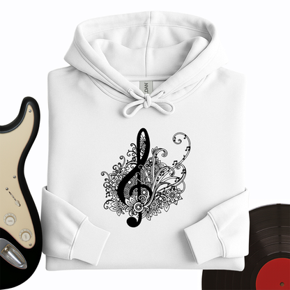 Mandala Music Note Hoodie