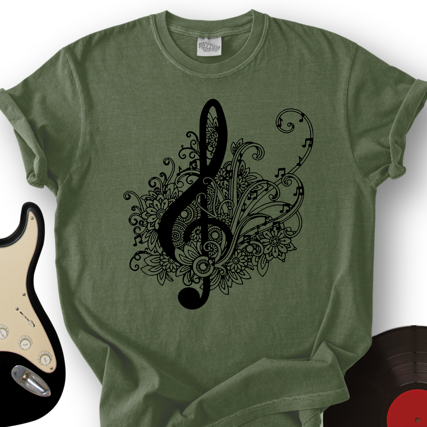 Mandala Music Note T-Shirt