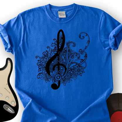 Mandala Music Note T-Shirt