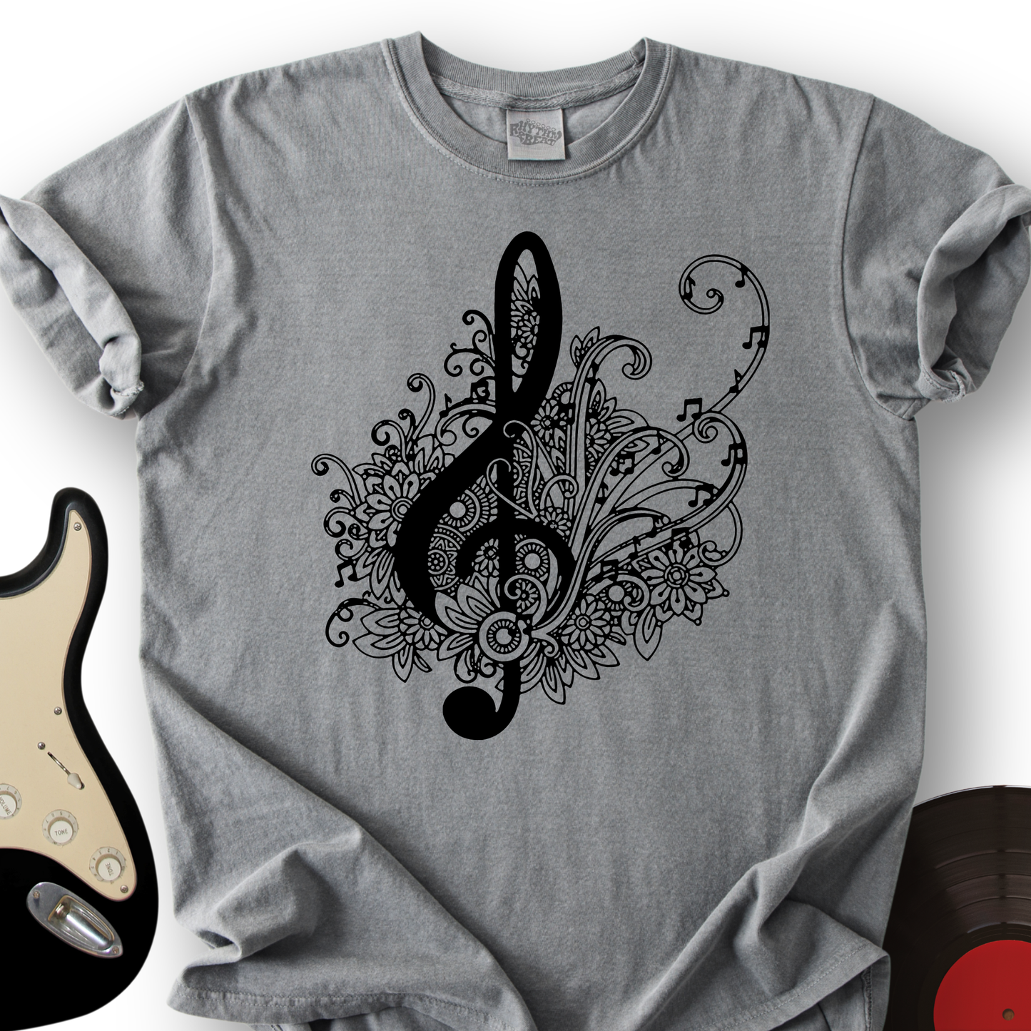 Mandala Music Note T-Shirt
