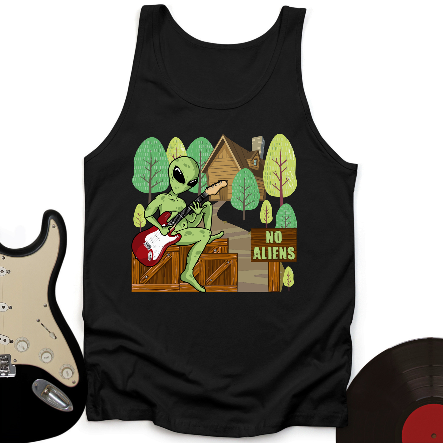 No Aliens Tank Top