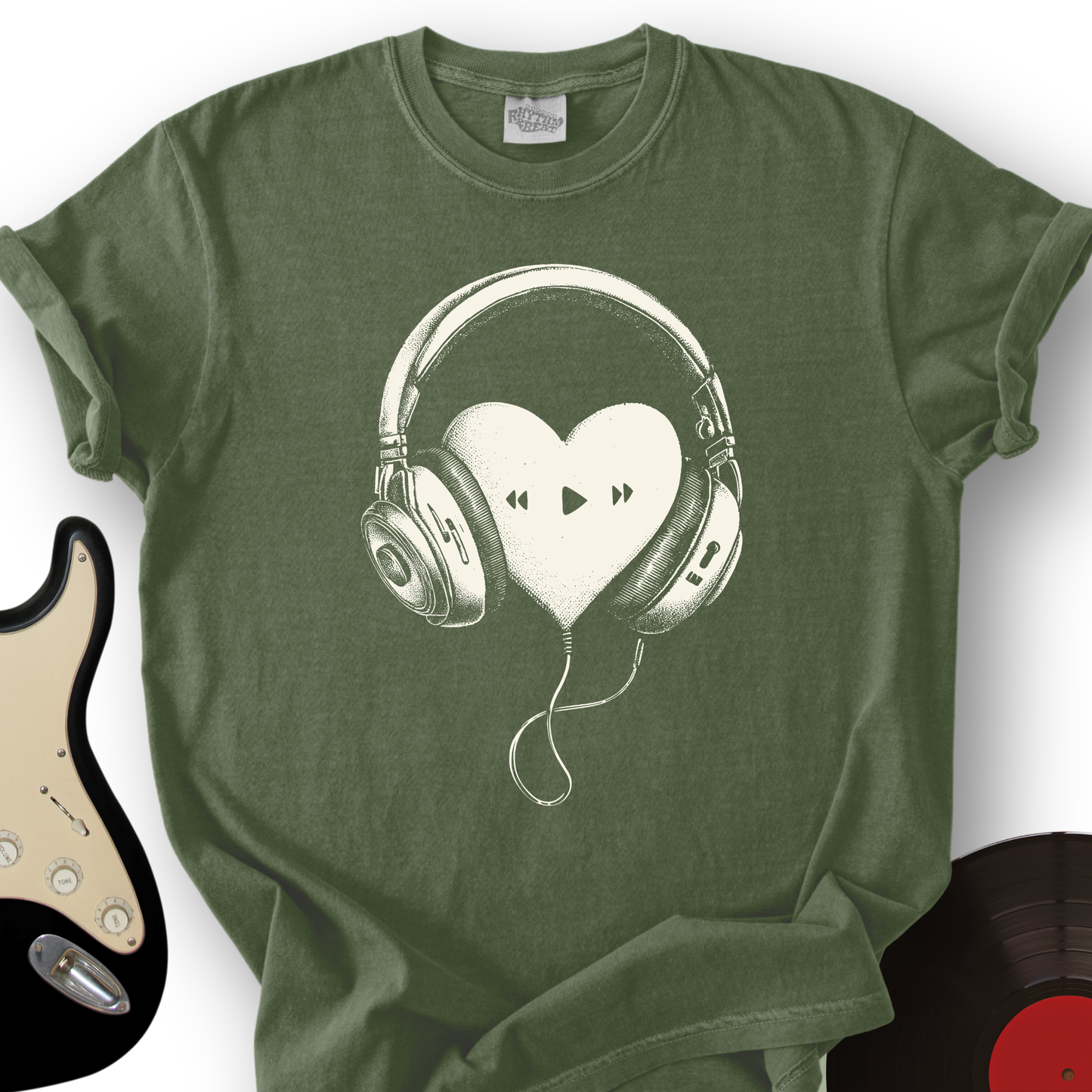 Heart in Headphones T-Shirt
