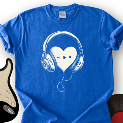 Heart in Headphones T-Shirt