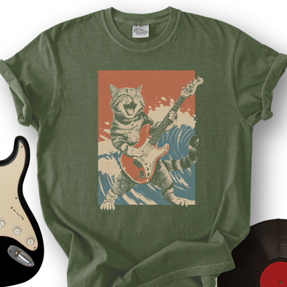 Cat Guitar Poster T-Shirt