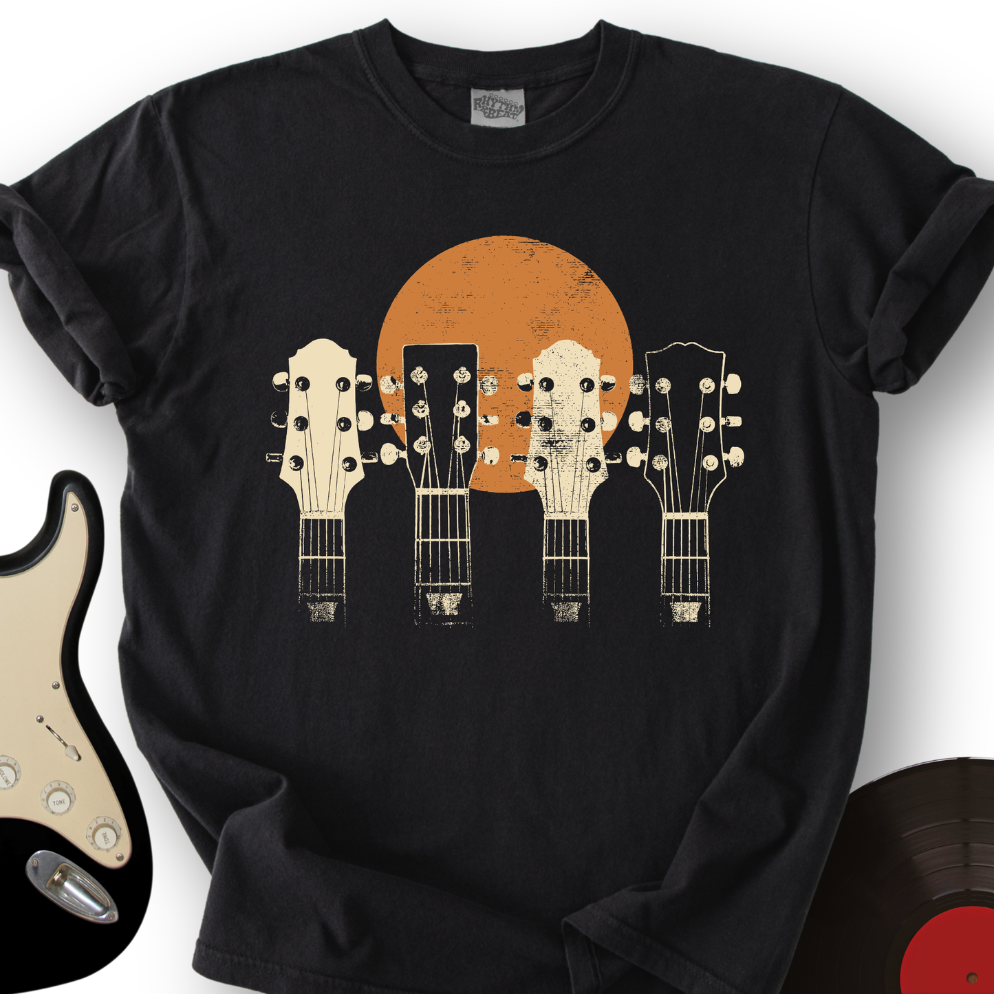 Guitar Heads Sunset T-Shirt
