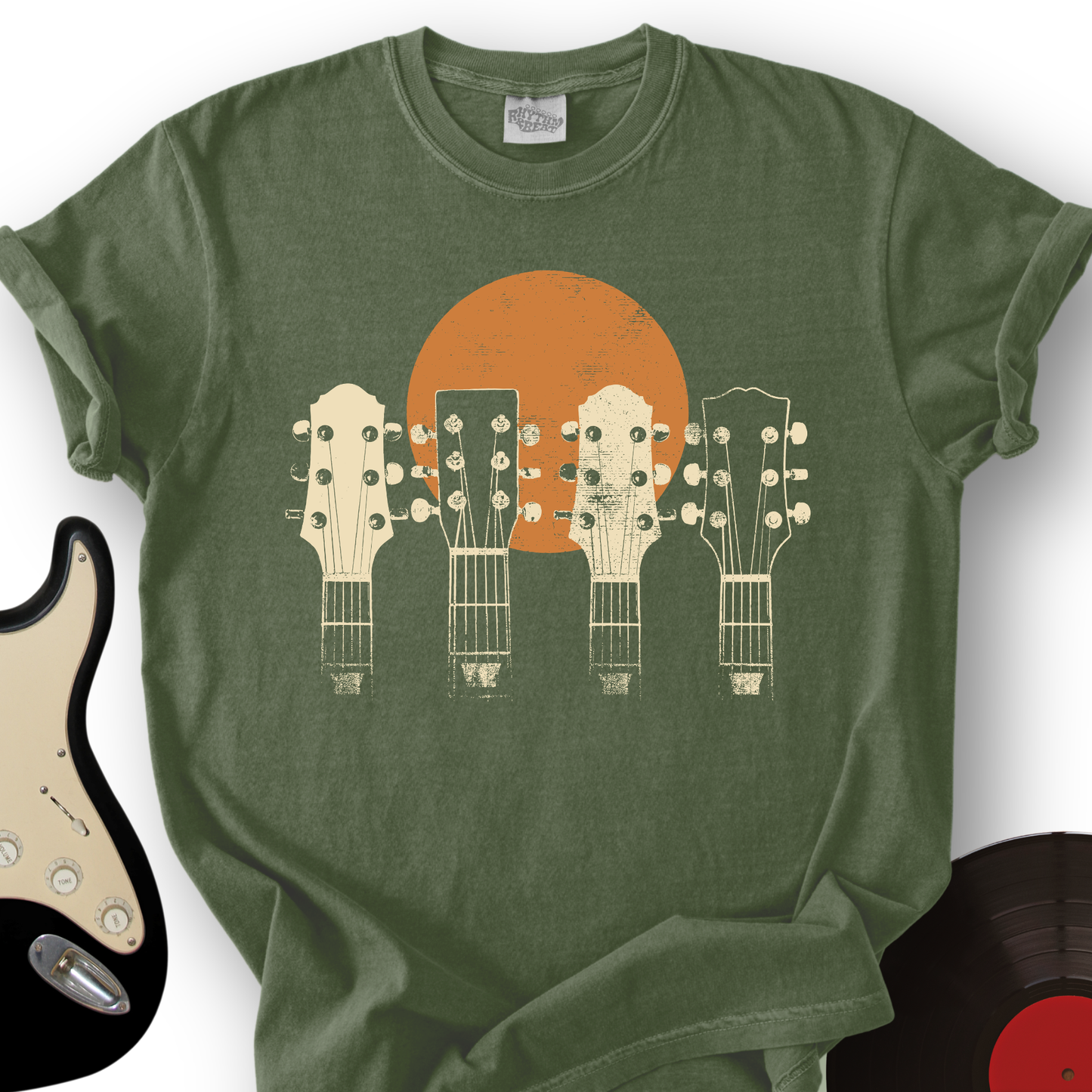 Guitar Heads Sunset T-Shirt