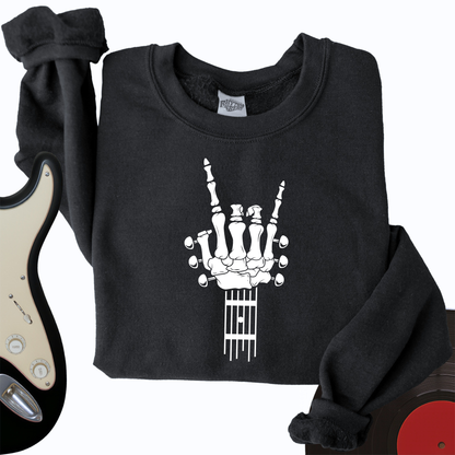 Skeleton Guitar Crewneck