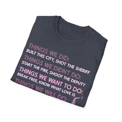 Things We Did Sax T-Shirt