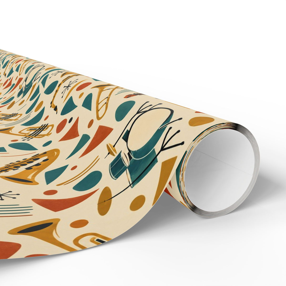 Mid-Century Jazz Band Wrapping Paper