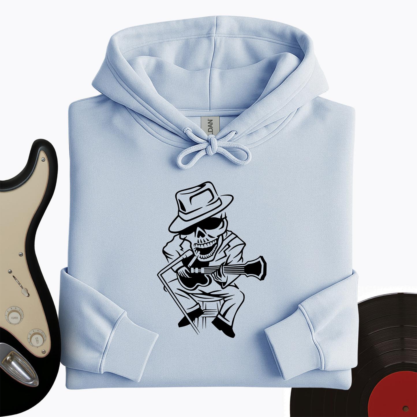 Skeleton Musician Hoodie