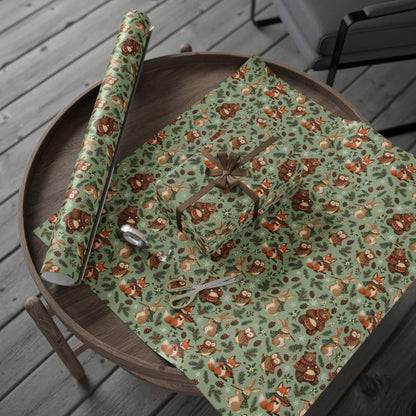 Woodland Winter Band Wrapping Paper