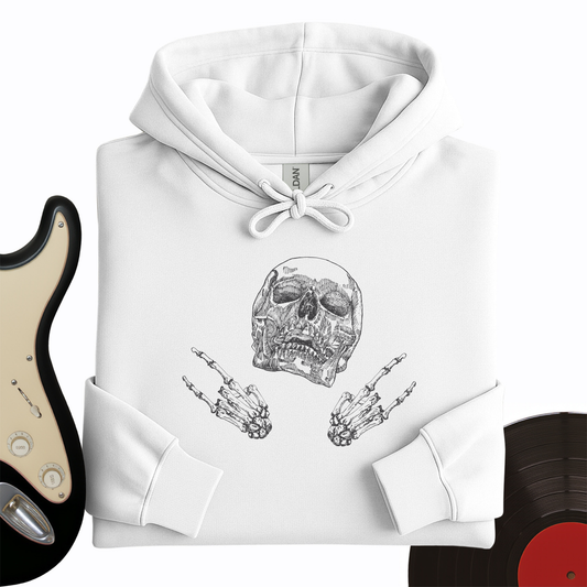 Skeleton Rock On Hoodie