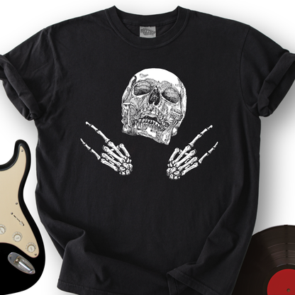 Skeleton Rock On T-Shirt