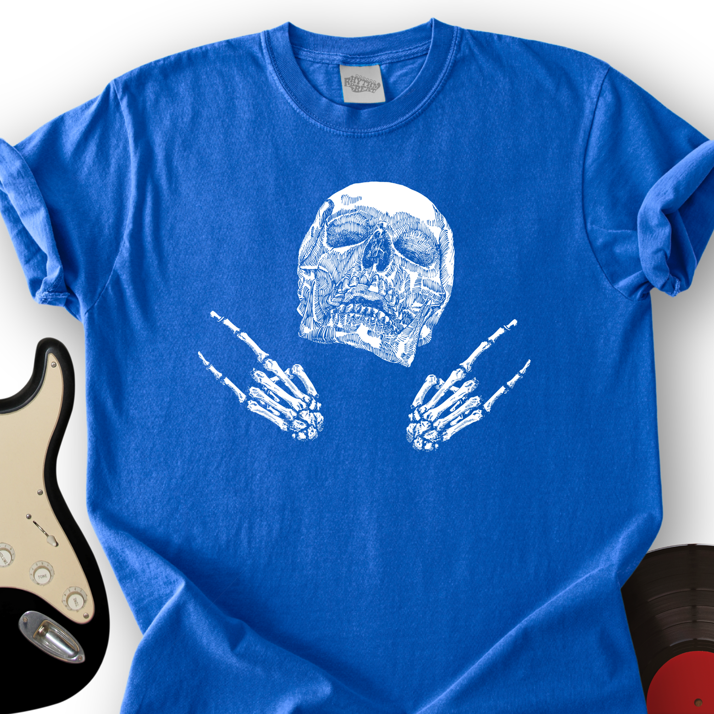 Skeleton Rock On T-Shirt