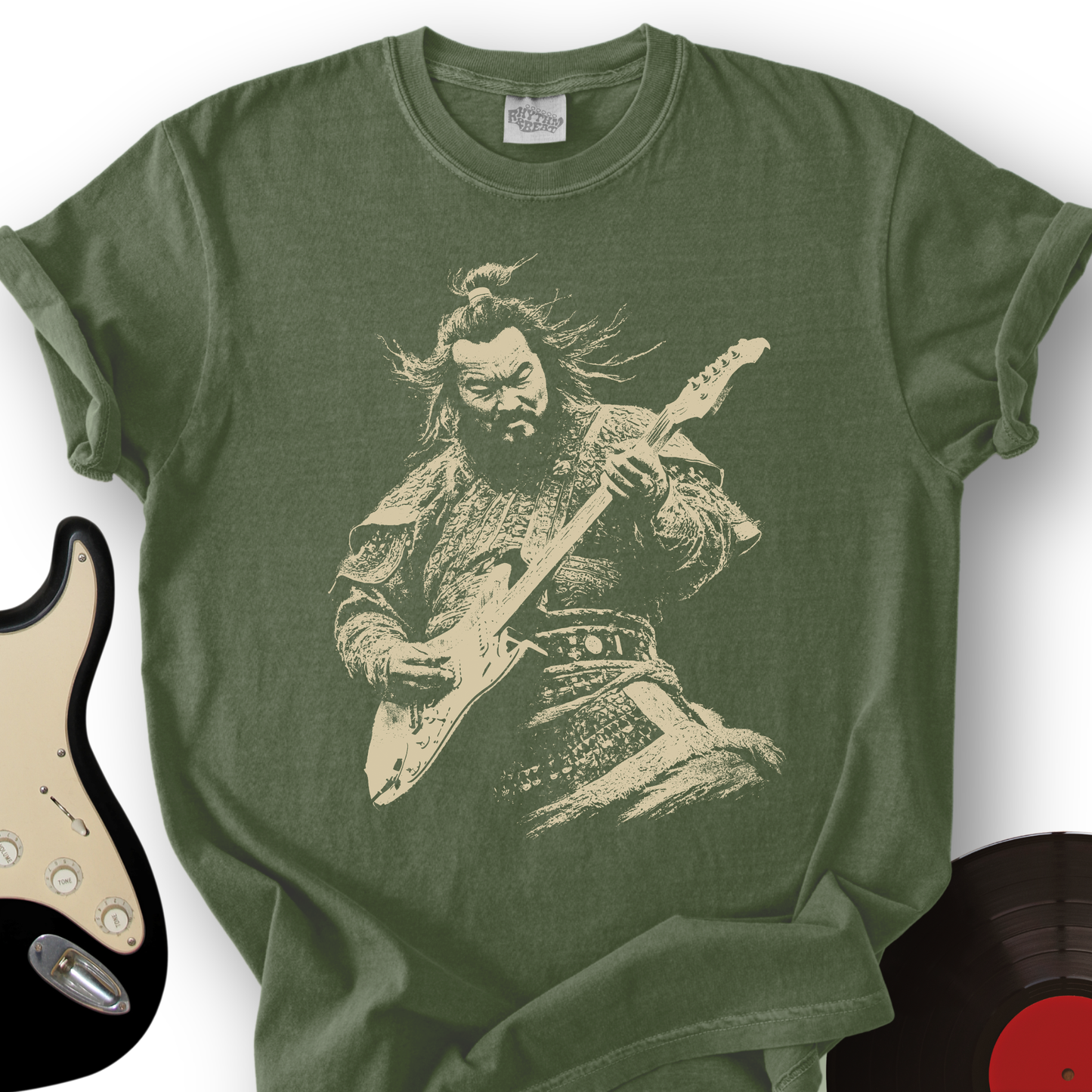 Genghis Khan Guitar T-Shirt