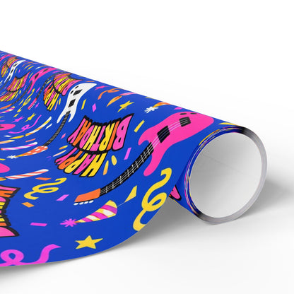Happy Birthday Rock Star Wrapping Paper