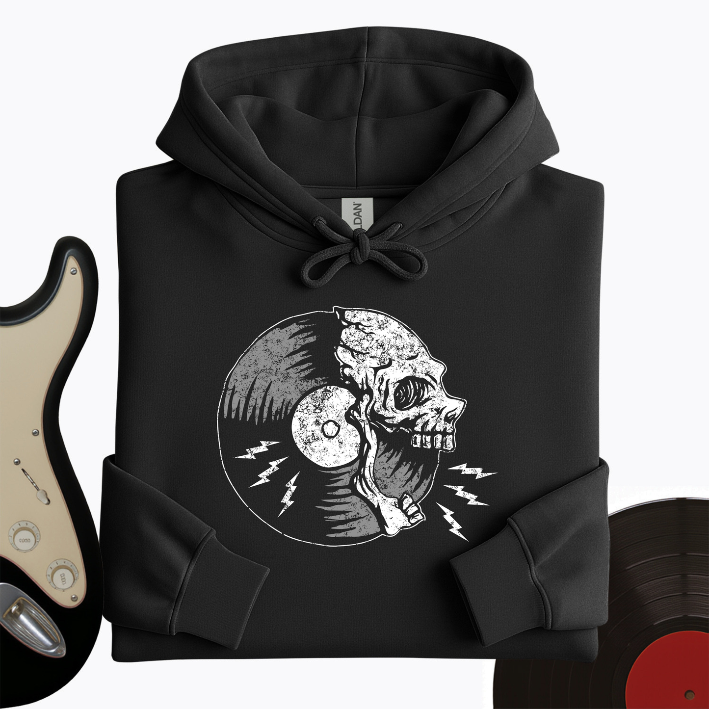 Skull Record Hoodie
