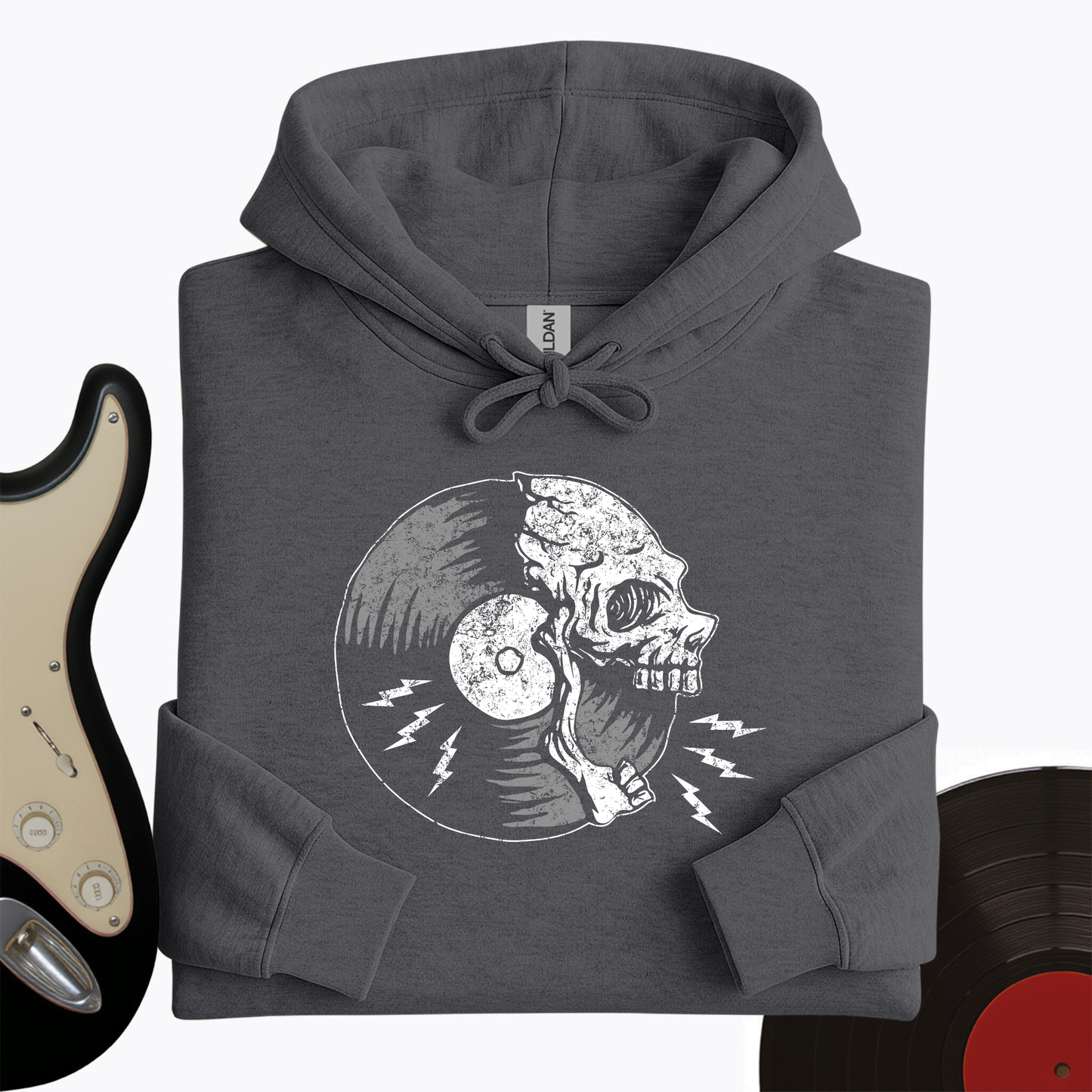 Skull Record Hoodie