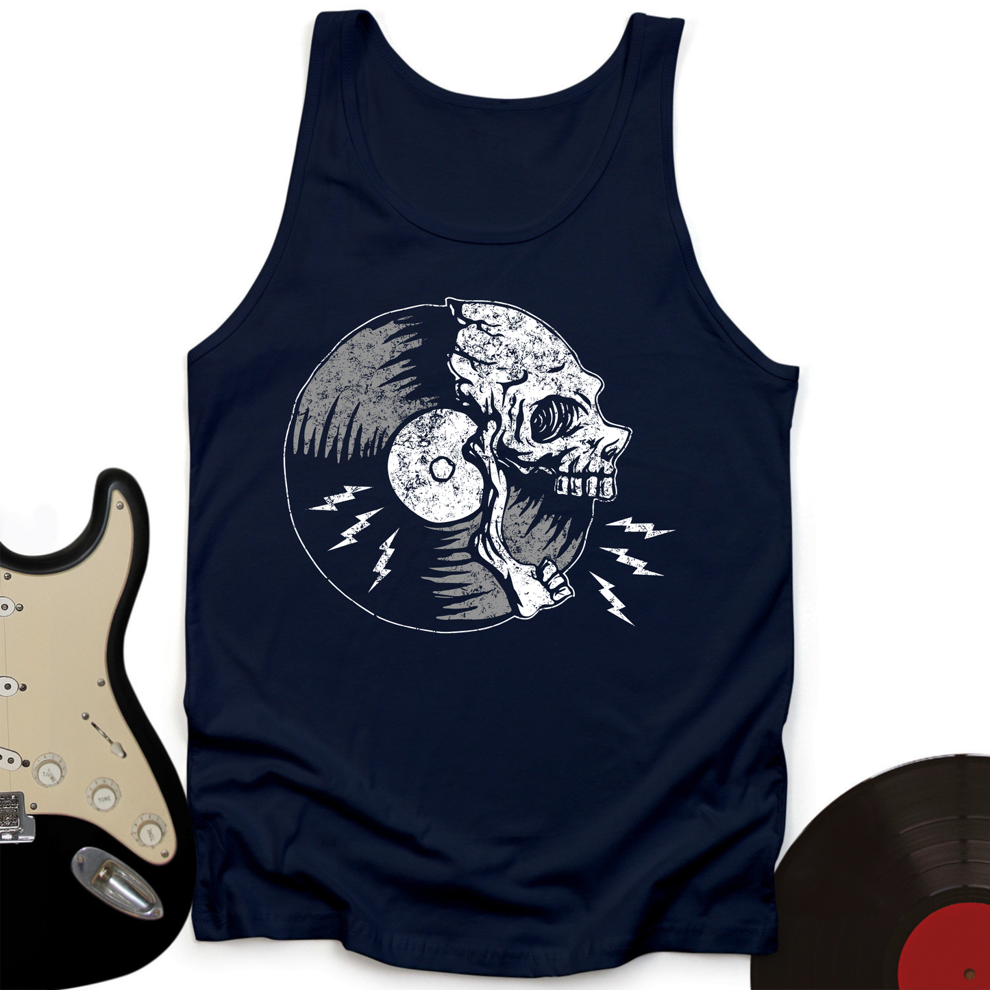 Skull Record Tank Top