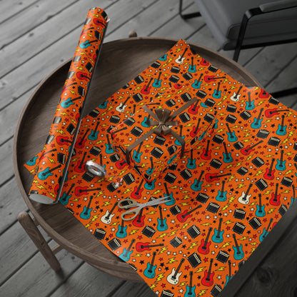 Guitar and Amp Rock Wrapping Paper