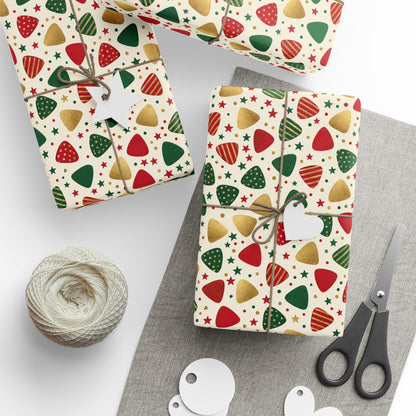 Guitar Pick Confetti Holiday Wrapping Paper