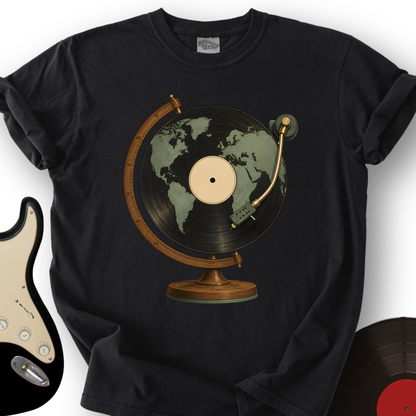 Vinyl Globe T-Shirt
