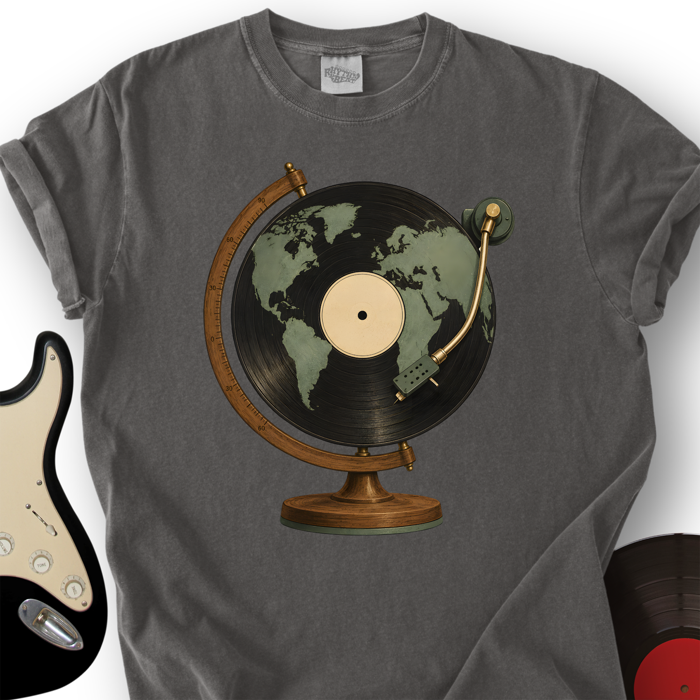 Vinyl Globe T-Shirt