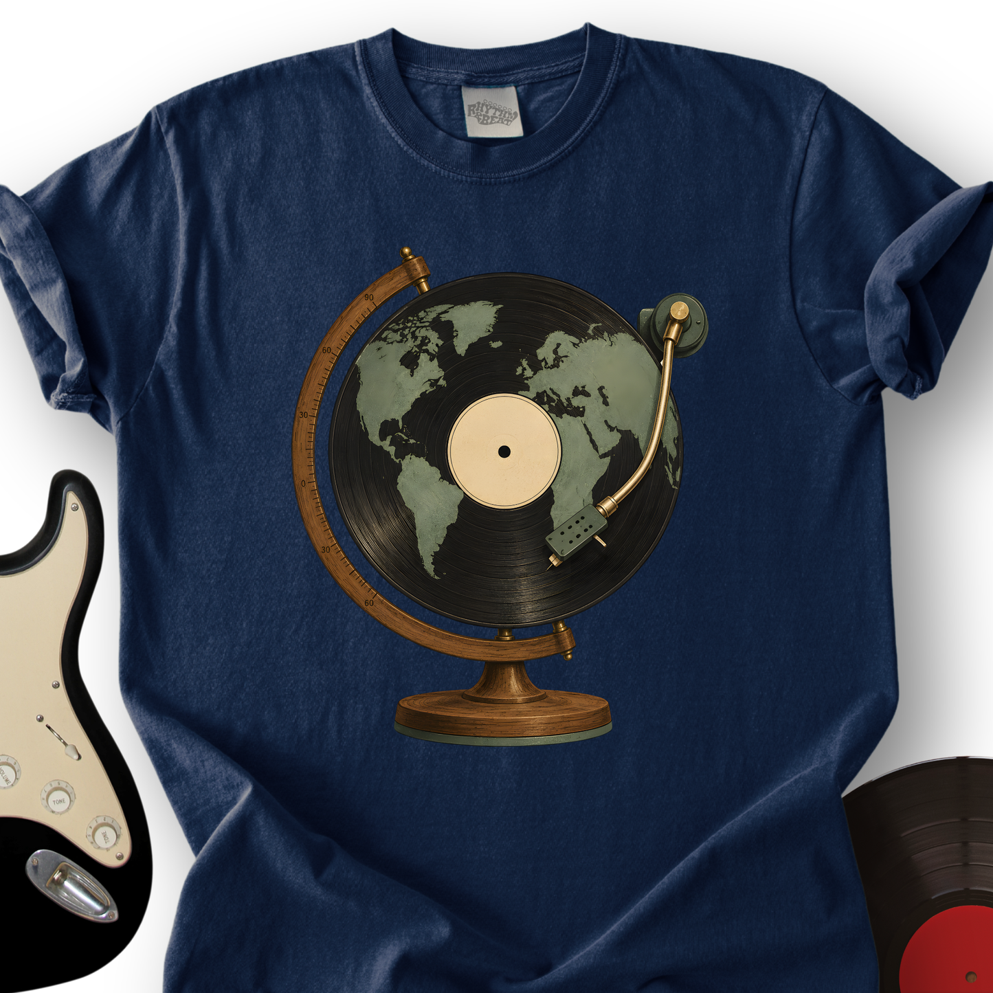 Vinyl Globe T-Shirt