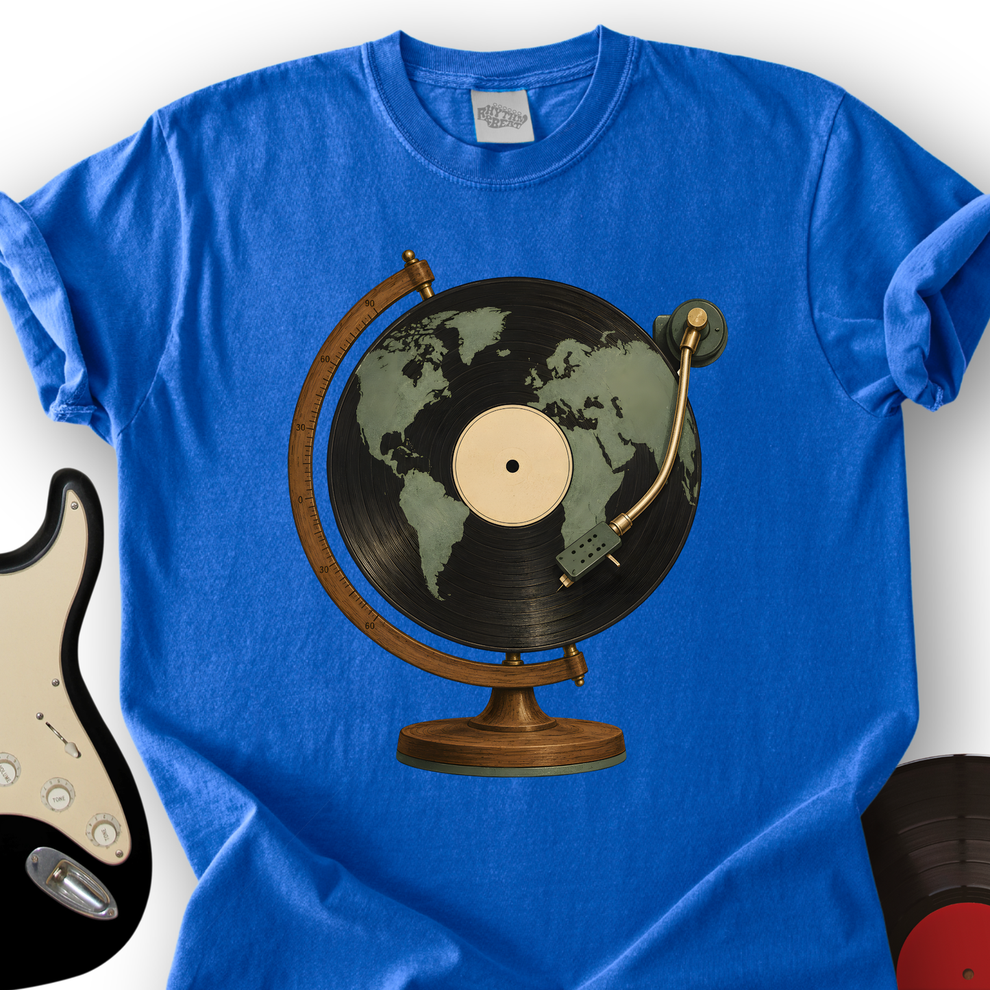 Vinyl Globe T-Shirt