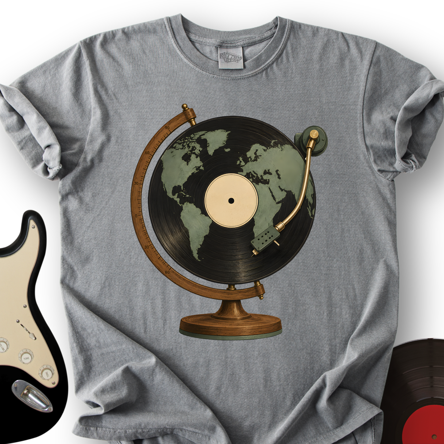 Vinyl Globe T-Shirt