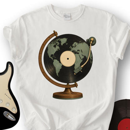 Vinyl Globe T-Shirt