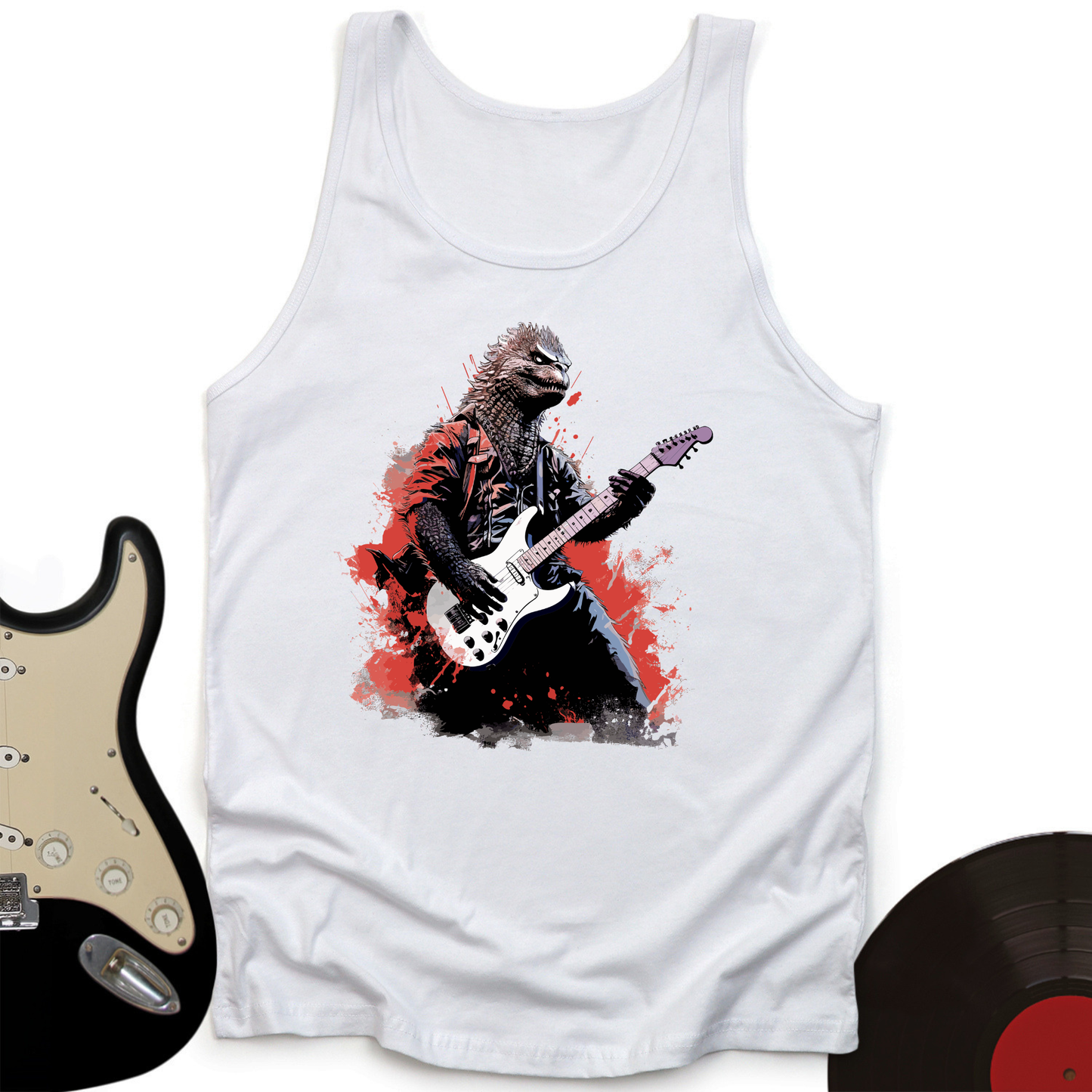 Dino Lead Guitarist Tank Top