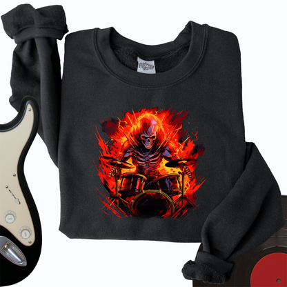 Fiery Drummer Crewneck